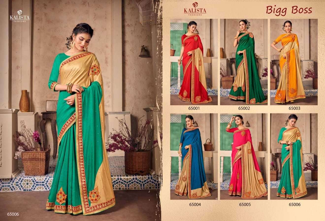 kalista big boss series 65001-65006 vichitra saree