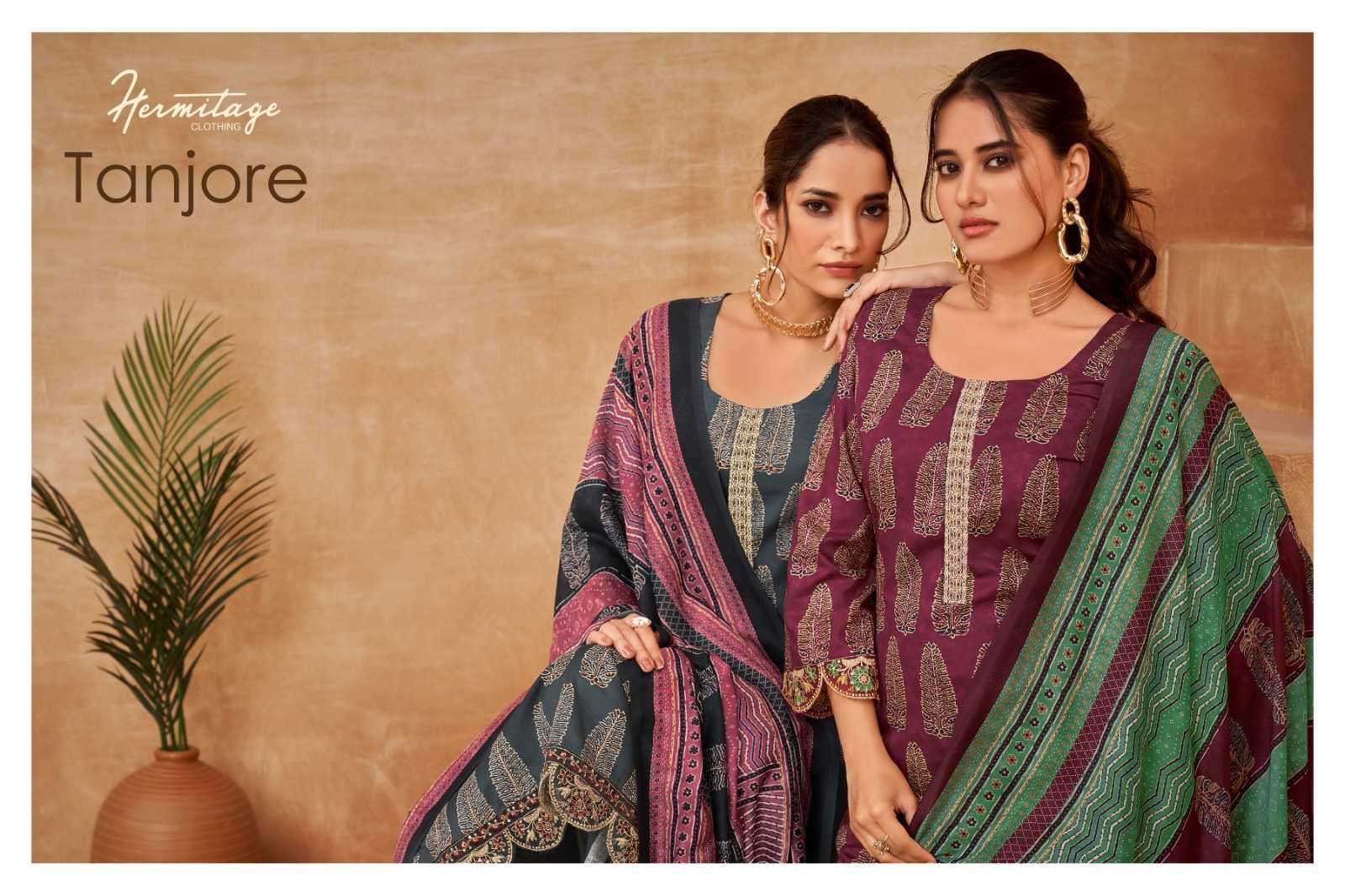 the hermitage tanjore series 01-06 Pure Airjet Cotton suit