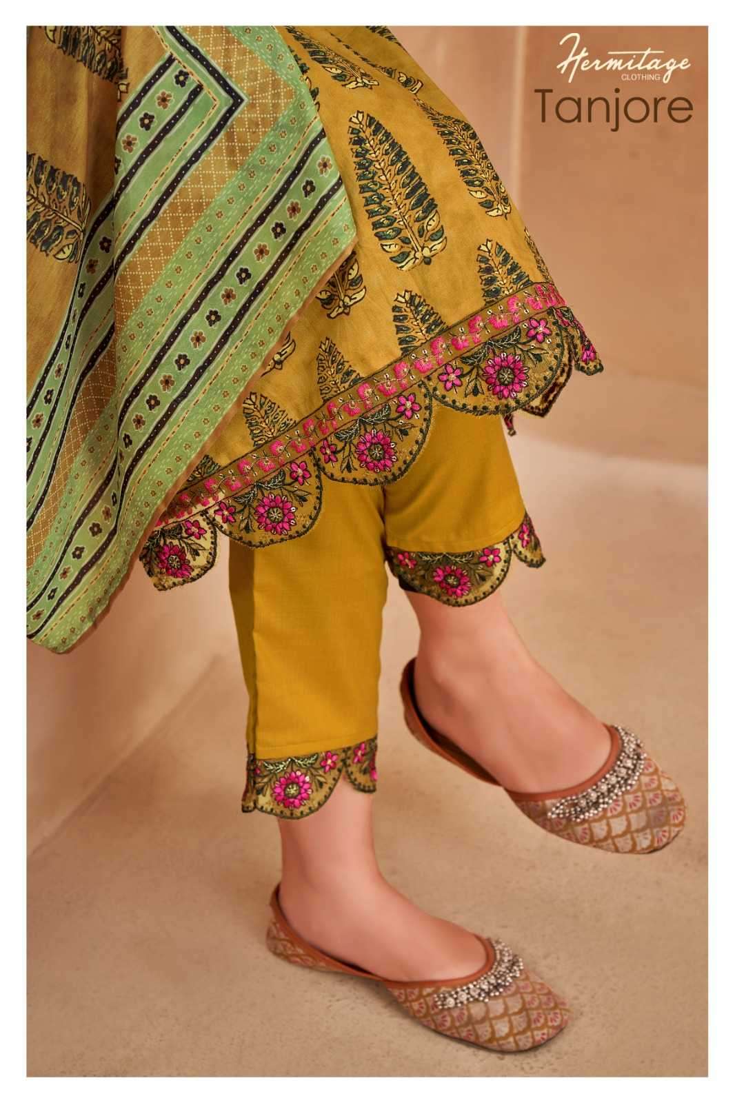 the hermitage tanjore series 01-06 Pure Airjet Cotton suit