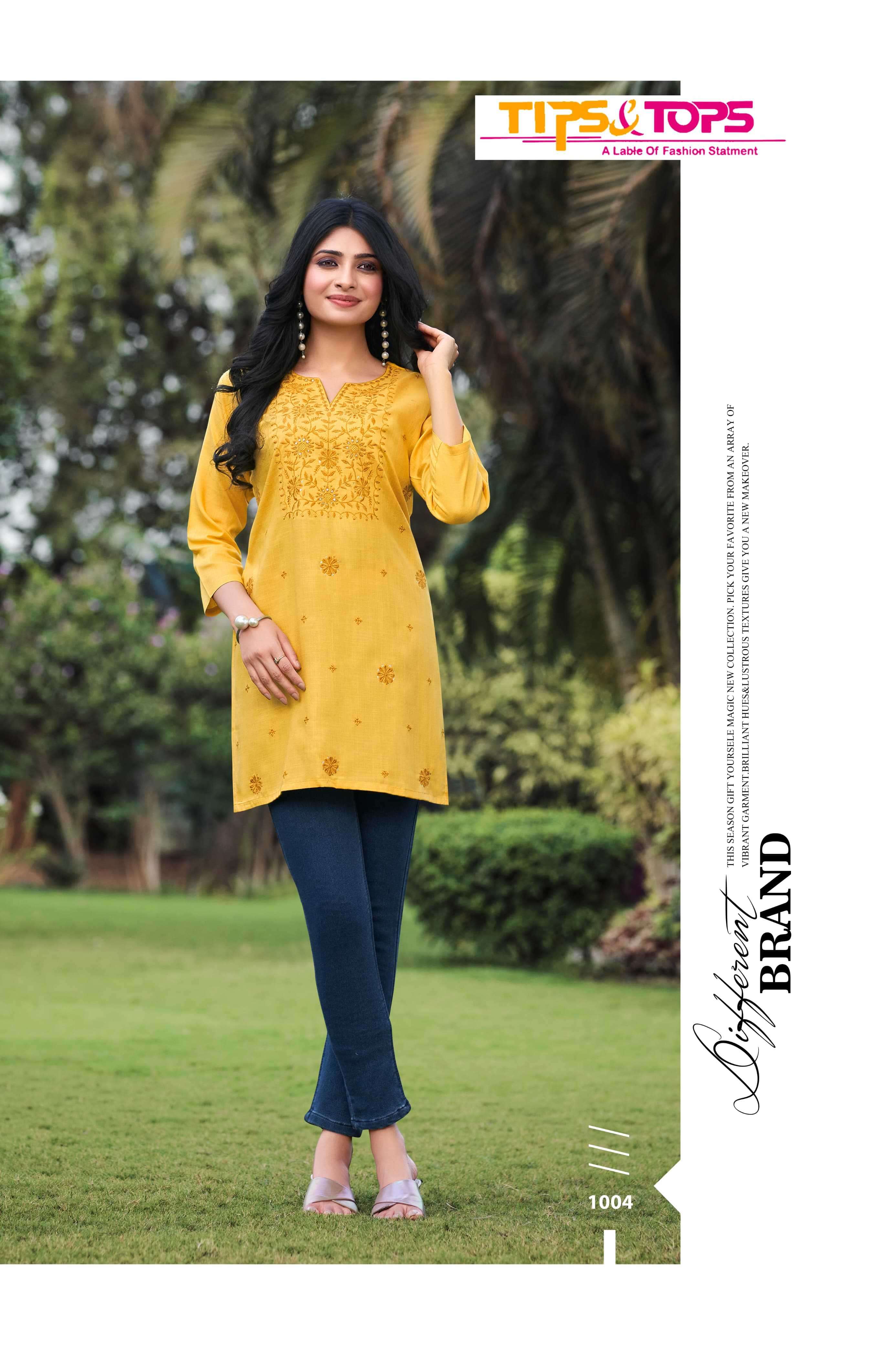 tips and tops colors vol 3 series 1001-1006 Heavy Reyon Slub 16kg top