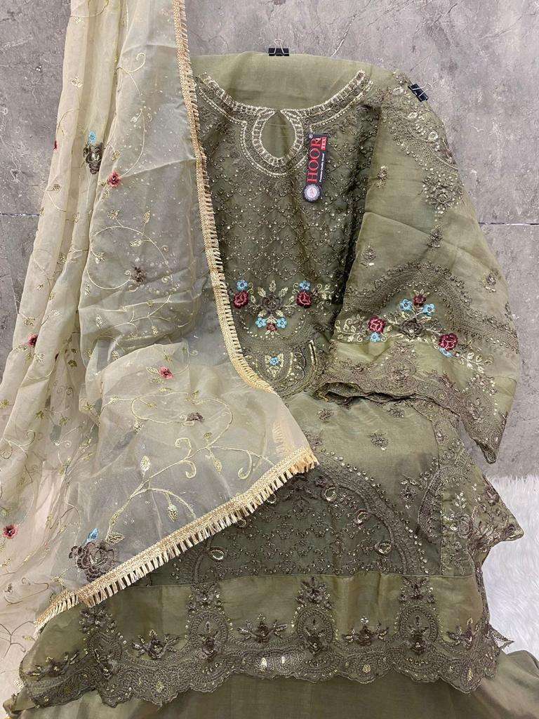 hoor tex OR-24 desginer Heavy Organza suit