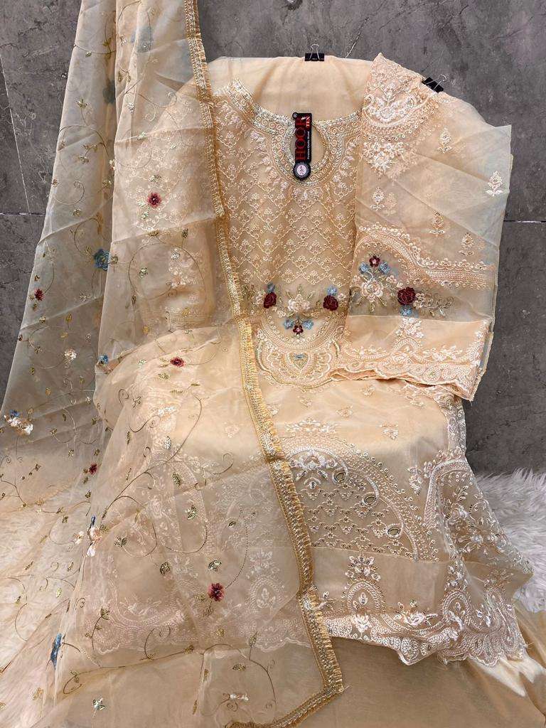 hoor tex OR-24 desginer Heavy Organza suit
