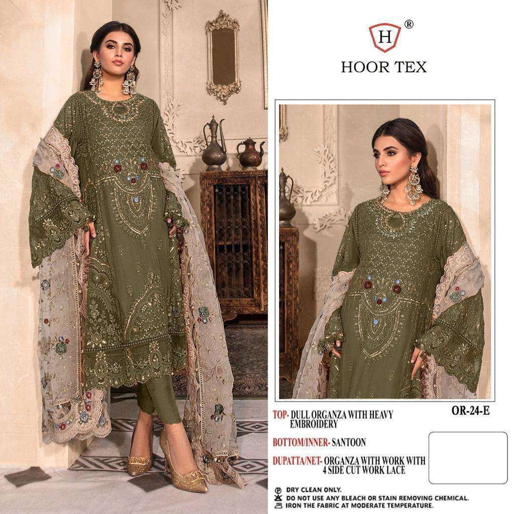 hoor tex OR-24 desginer Heavy Organza suit