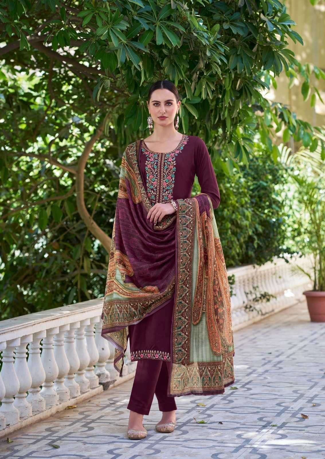 the hermitage begum vol 2 series 2001-2004 Pure Viscose Reyon suit