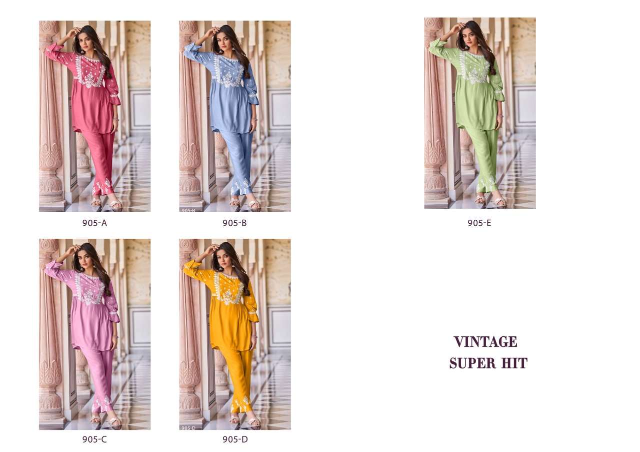 Vamika Nx Vintage Super Hit designer Heavy REYON kurti