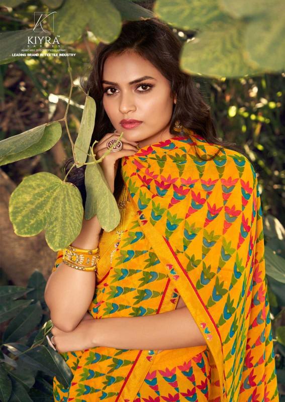 kiyra sarees angoori series 1001-1008 major georgette saree