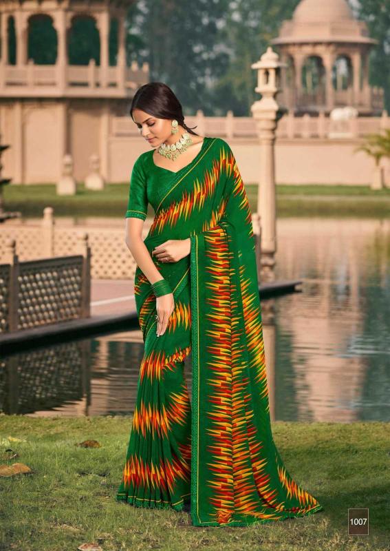 kiyra sarees angoori series 1001-1008 major georgette saree