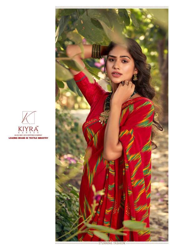 kiyra sarees angoori series 1001-1008 major georgette saree