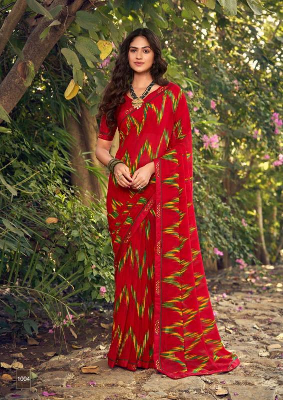 kiyra sarees angoori series 1001-1008 major georgette saree