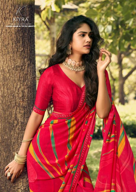 kiyra sarees angoori series 1001-1008 major georgette saree