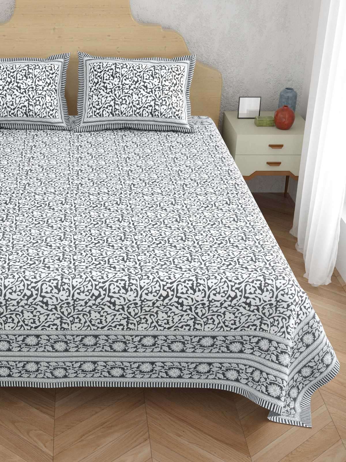 pr atulaya new trendy king size cotton comfortable bedsheet with pillow covers