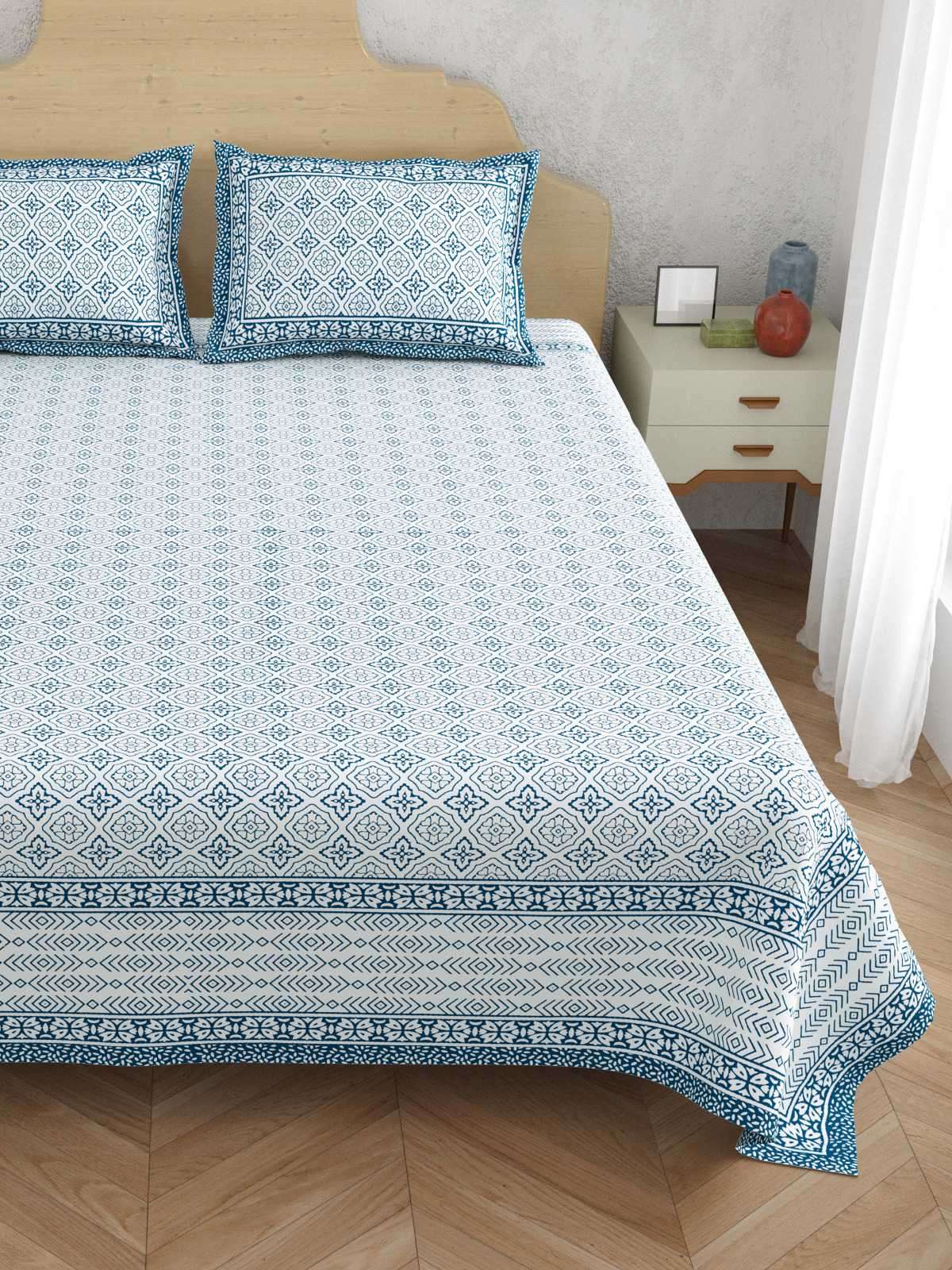 pr atulaya new trendy king size cotton comfortable bedsheet with pillow covers
