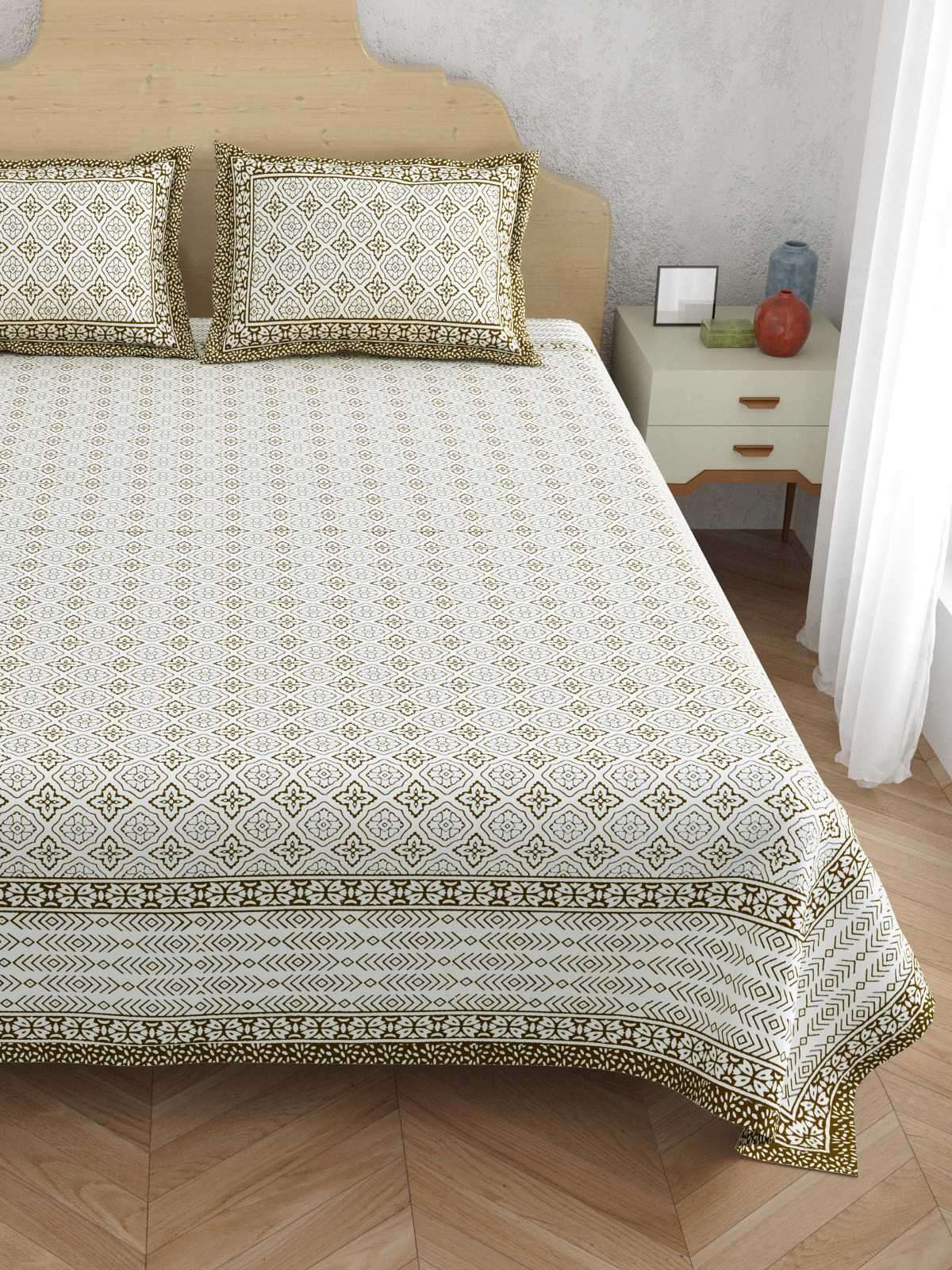 pr atulaya new trendy king size cotton comfortable bedsheet with pillow covers