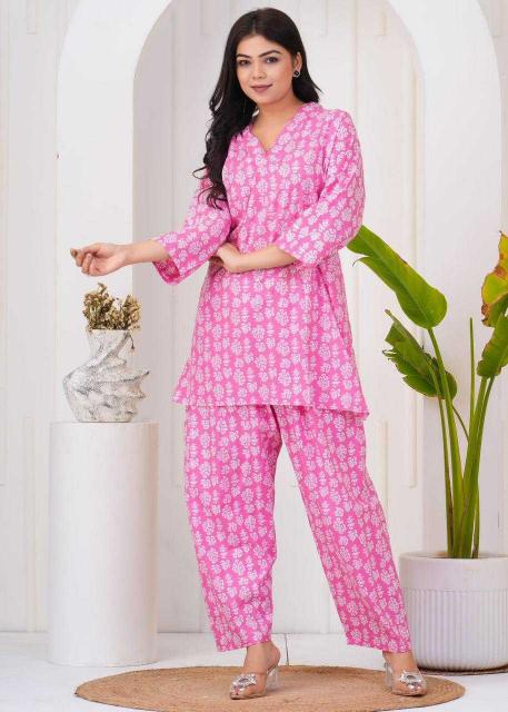 pr cotton readymade stylish outfit look big size combo set co-ord set