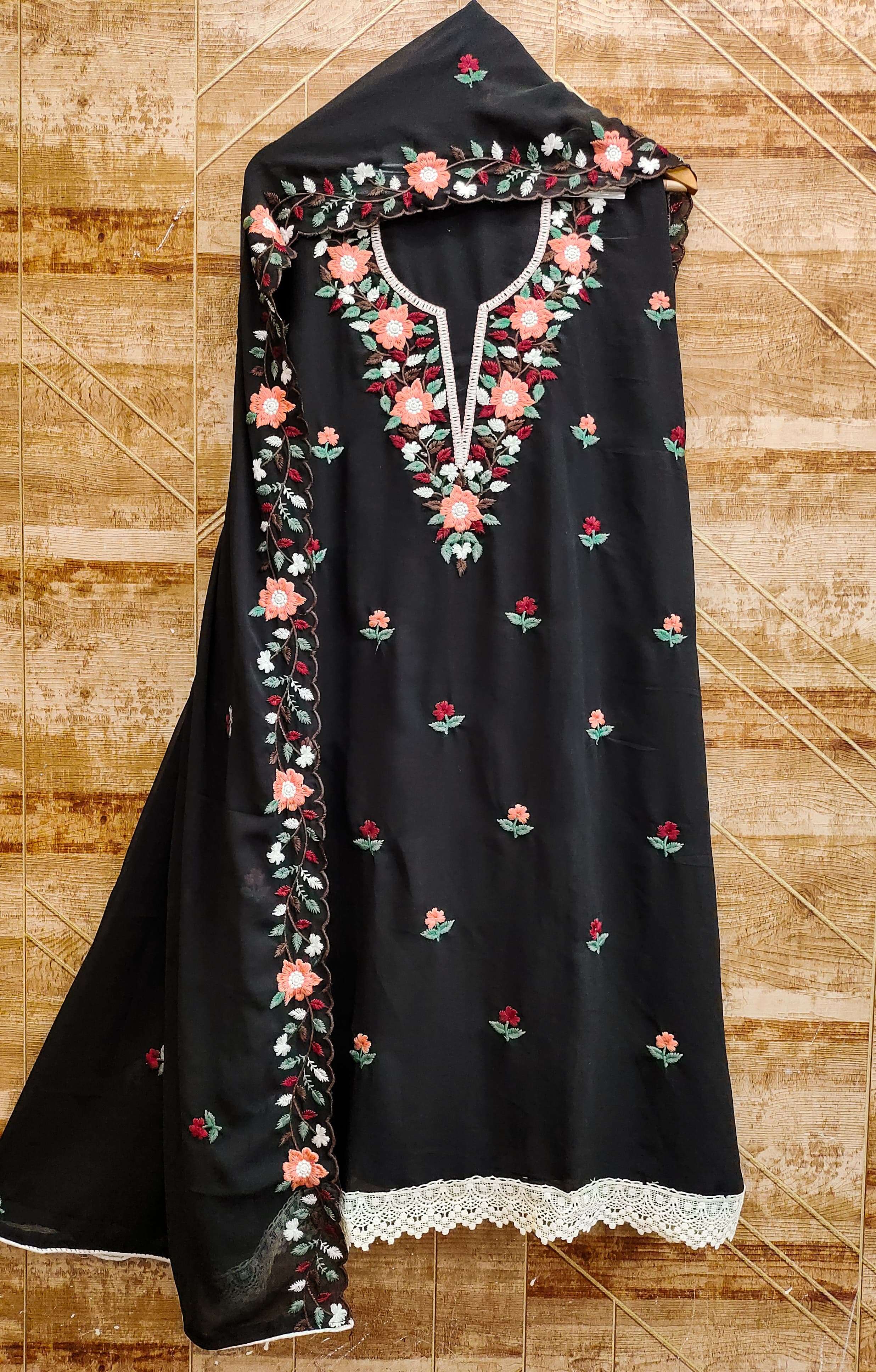 SABYA SAACHI-85 designer faux georgette non catalogue suit 