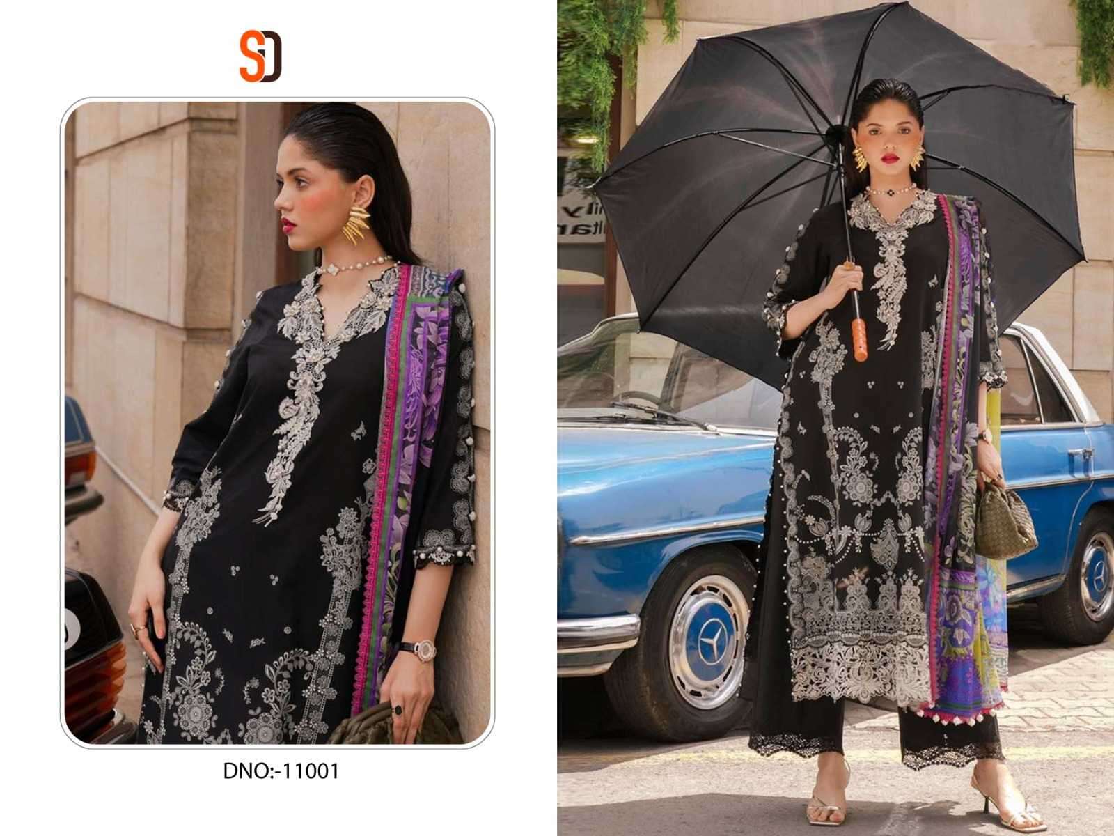 sharaddha vintage vol 11 series 11001-11002 lawn cotton suit 