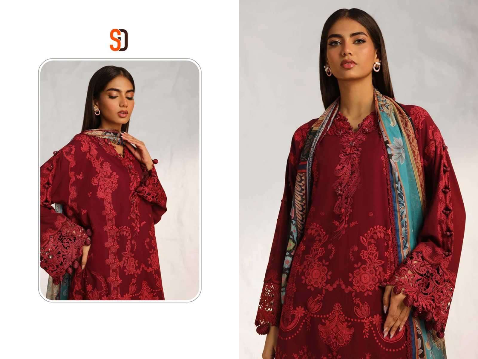 sharaddha vintage vol 11 series 11001-11002 lawn cotton suit 