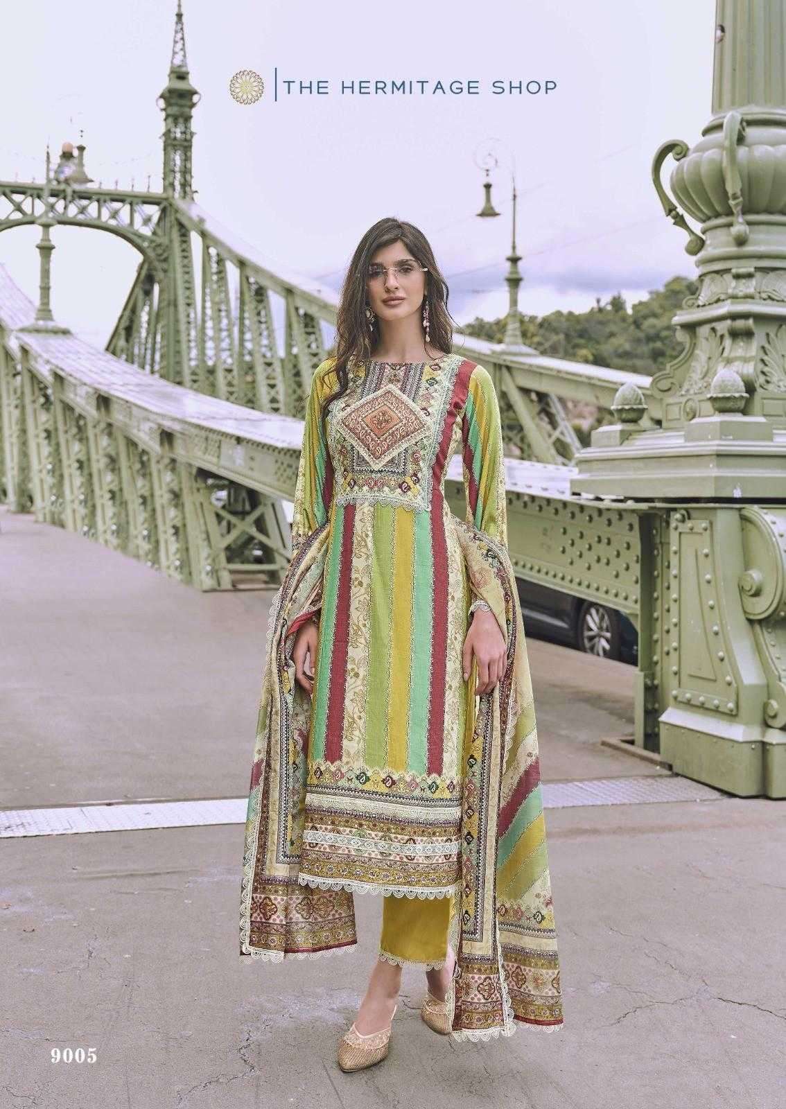 the hermitage azaa series 9000-9005  Pure Cotton suit
