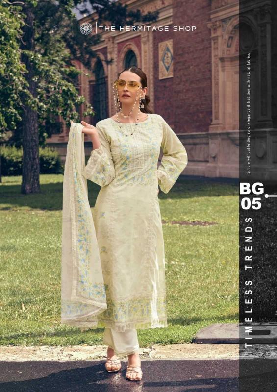 the hermitage bagh series 01-06 Pure Lawn Cotton suit