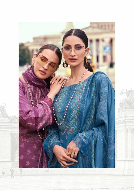 the hermitage bagh series 01-06 Pure Lawn Cotton suit