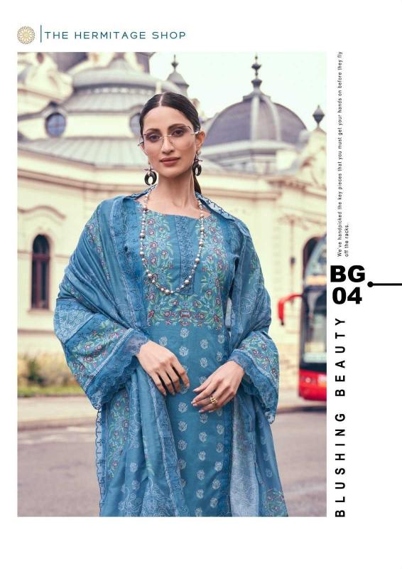 the hermitage bagh series 01-06 Pure Lawn Cotton suit
