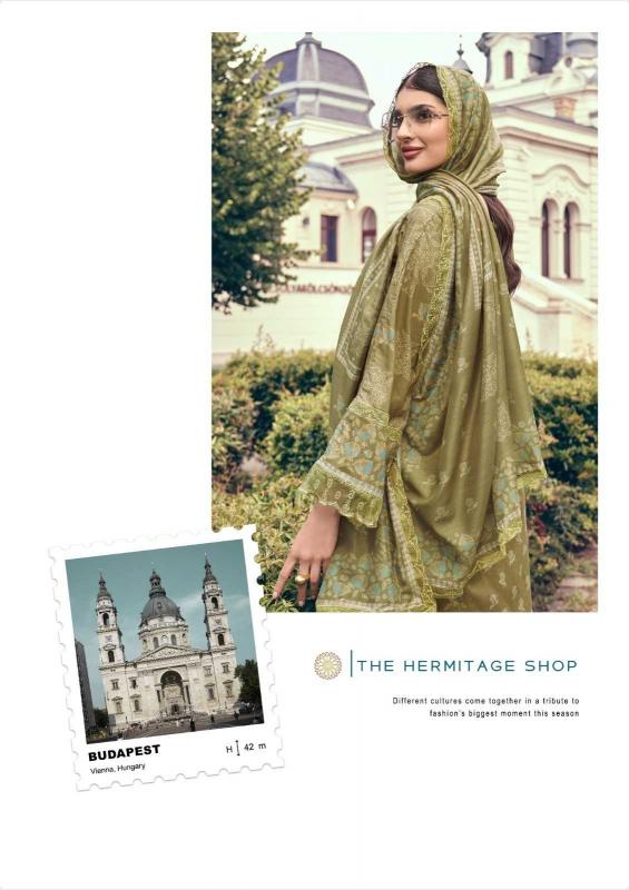 the hermitage bagh series 01-06 Pure Lawn Cotton suit