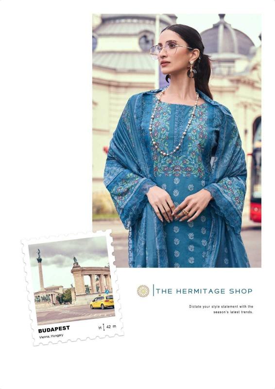 the hermitage bagh series 01-06 Pure Lawn Cotton suit
