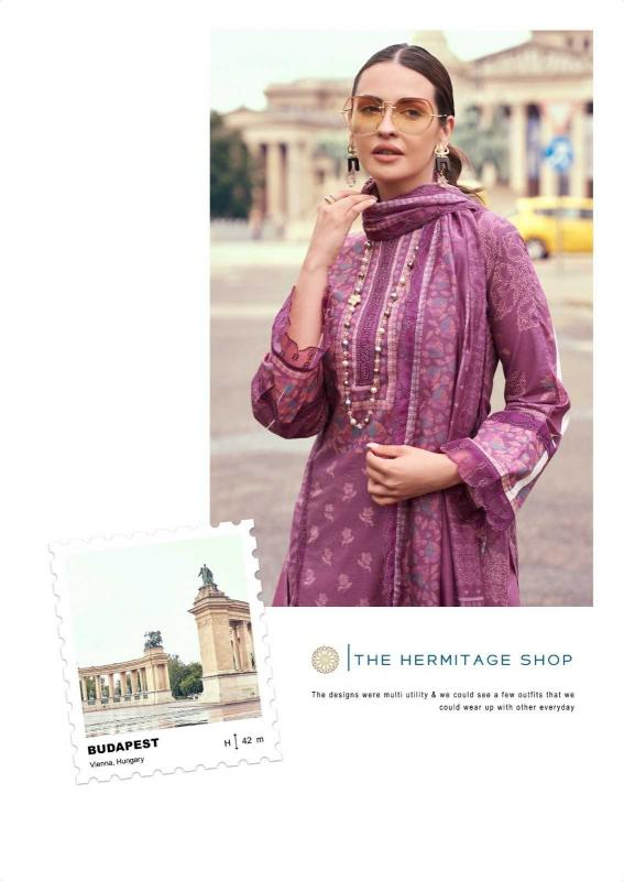 the hermitage bagh series 01-06 Pure Lawn Cotton suit