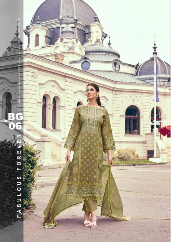 the hermitage bagh series 01-06 Pure Lawn Cotton suit