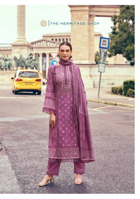the hermitage bagh series 01-06 Pure Lawn Cotton suit