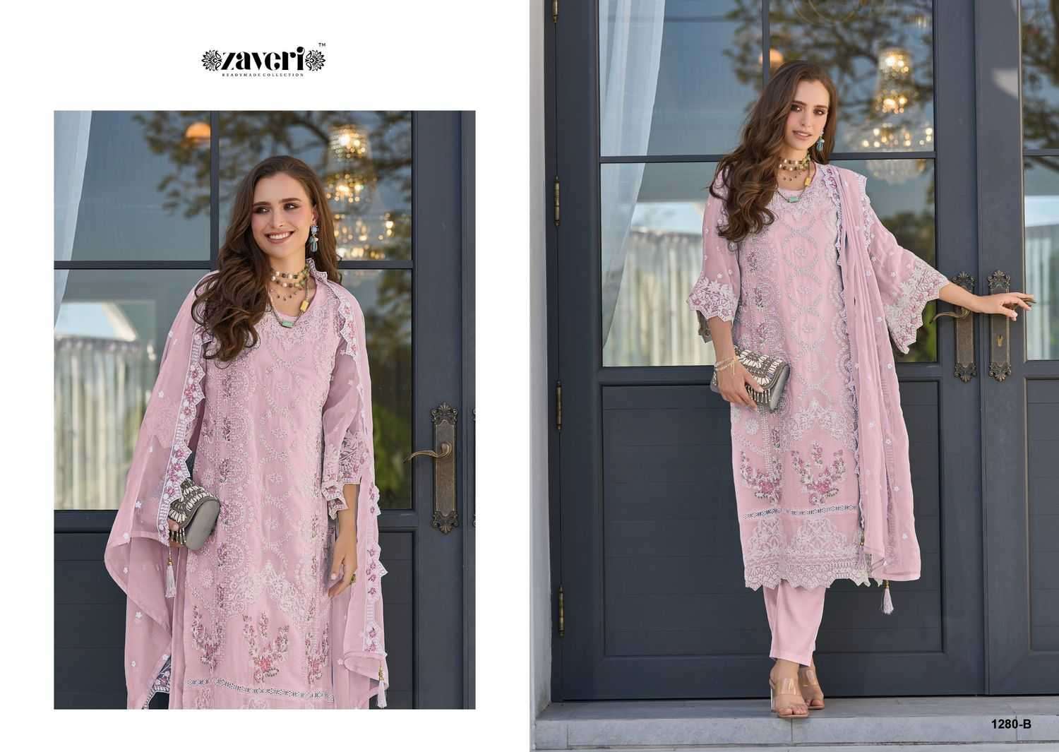 zaveri femina vol 2 color edition 2 series 1280  Soft organza readymade suit 
