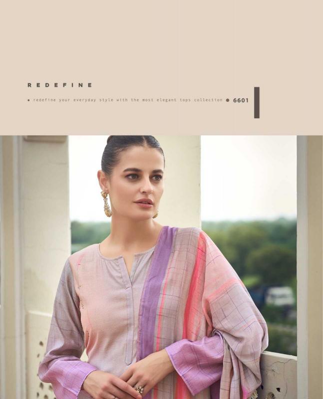  prm trendz catalog eknoor Series 6601 to 6606 muslin silk Wholesale Salwar Kameez In Surat