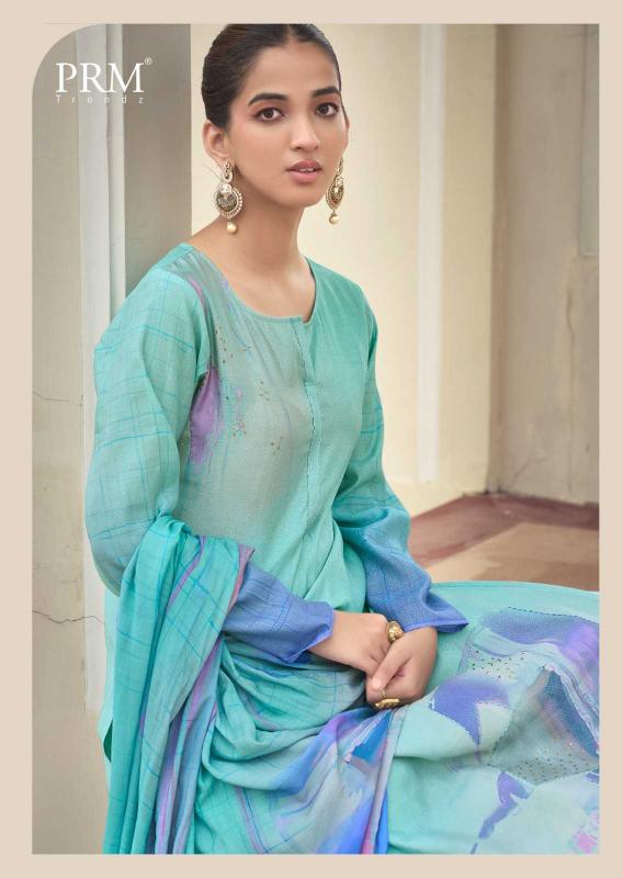  prm trendz catalog eknoor Series 6601 to 6606 muslin silk Wholesale Salwar Kameez In Surat