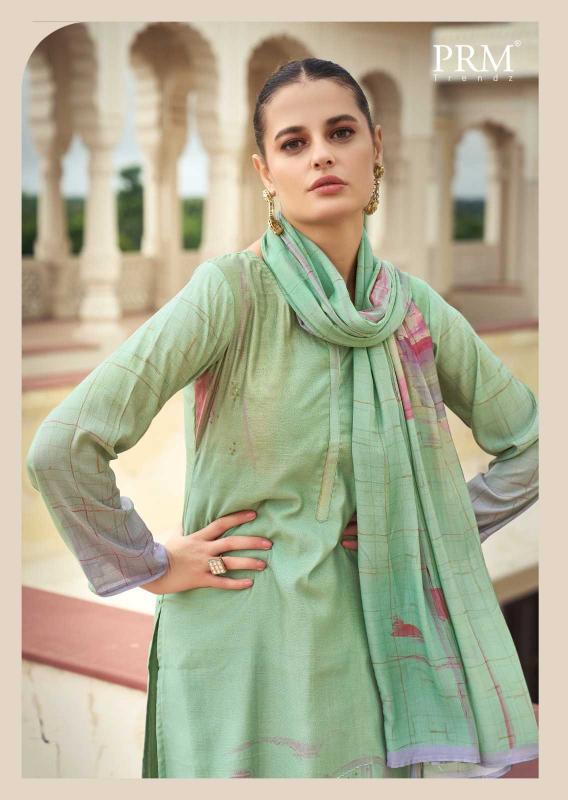  prm trendz catalog eknoor Series 6601 to 6606 muslin silk Wholesale Salwar Kameez In Surat
