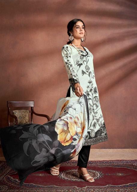 the hermitage tarazuu series 1001-1004 Pure Lawn Cotton suit