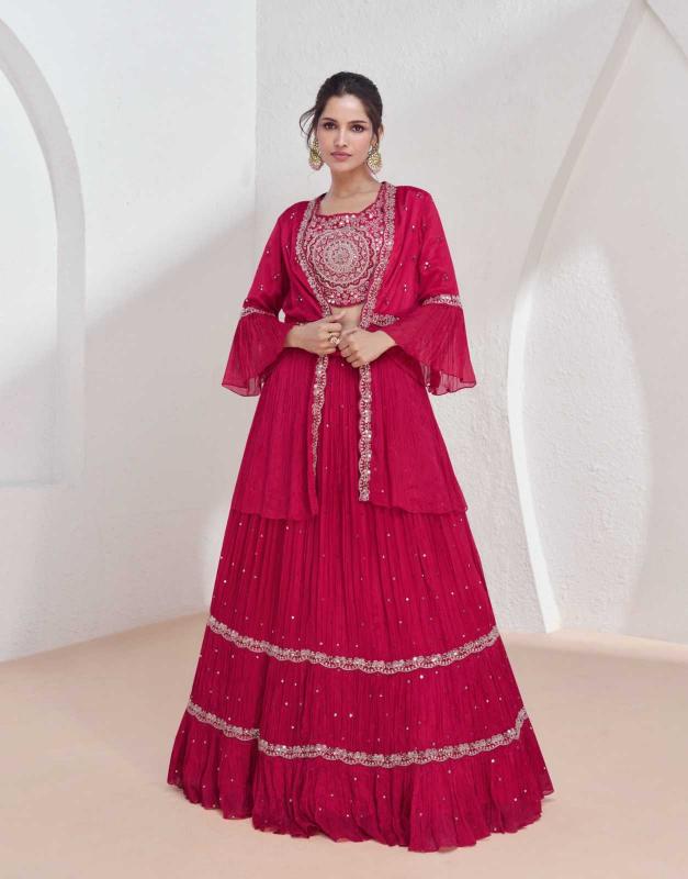 Aashirwad Creation Aarzoo Series 9912-9915 Wedding Wear Free Size Readymade Salwar Suit for Wholesale 