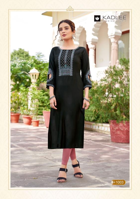 Kadlee Aaisha series 1001 to 1004 Rayon Kurti Wholesale Catalog | Trendy and Affordable Kurtis 