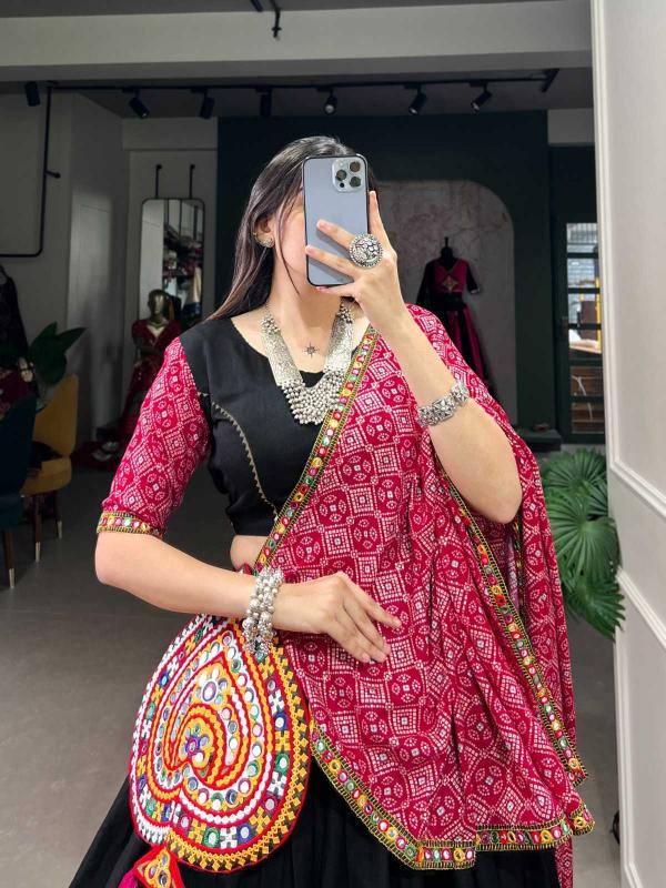 pr lnb1721 cotton original mirror work wholesale lehenga in surat