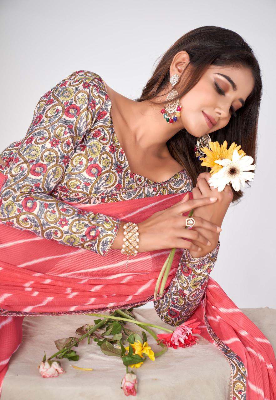 SR Saadi Vol 3 series 1021 to 1030 Georgette Sarees Wholesale Catalog