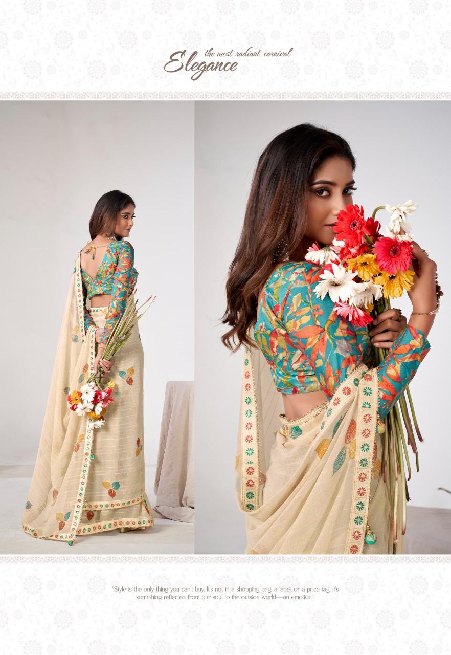 SR Saadi Vol 3 series 1021 to 1030 Georgette Sarees Wholesale Catalog