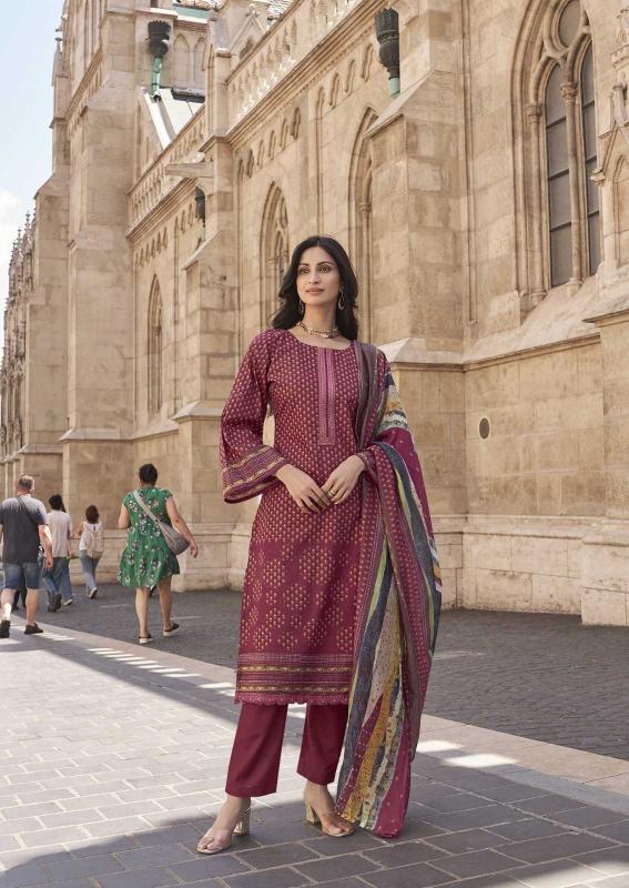 The Hermitage Roz Meher Series 8000-8005 Karachi Prints Readymade Pakistani Style Salwar Suit 
