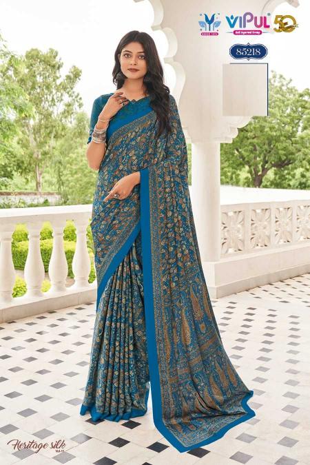 vipul heritage silk vol 11 series 85203-85220 P crape wholesale saree in surat 