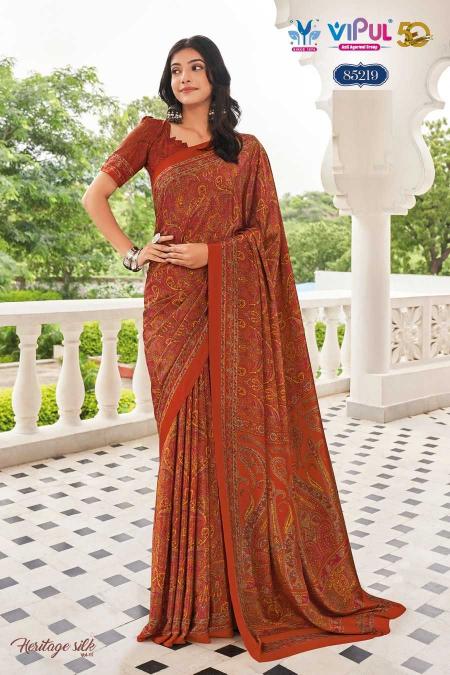 vipul heritage silk vol 11 series 85203-85220 P crape wholesale saree in surat 
