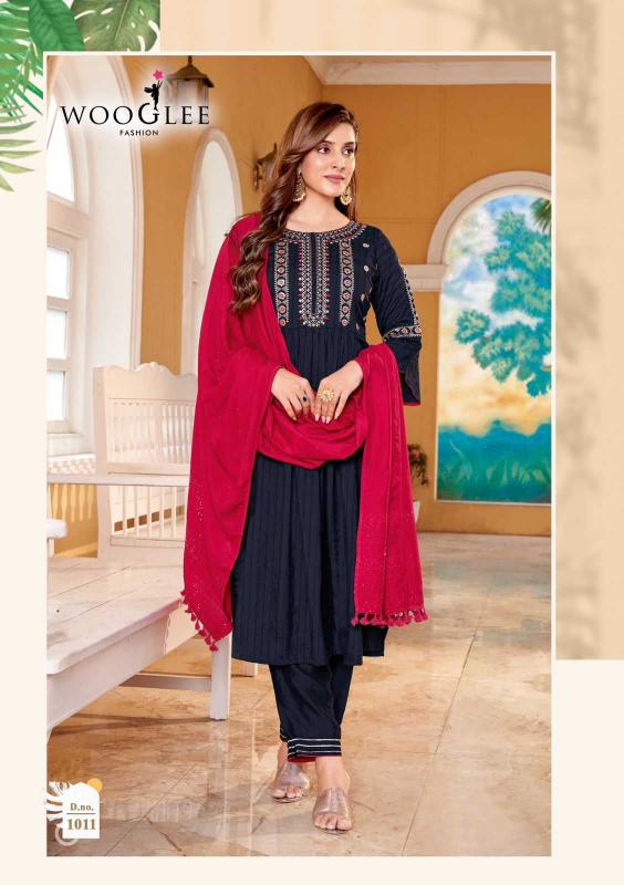wooglee coral vol 2 series 1007-1012 Rayon wholesale readymade salwar kameez in surat