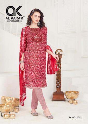Alkaram Heritage Vol-3 Series 3001-3008 Cotton | Wholesale Salwar Kameez in Surat
