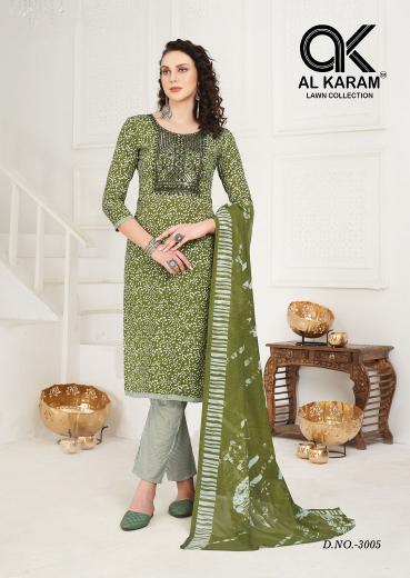 Alkaram Heritage Vol-3 Series 3001-3008 Cotton | Wholesale Salwar Kameez in Surat