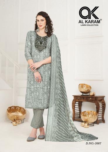Alkaram Heritage Vol-3 Series 3001-3008 Cotton | Wholesale Salwar Kameez in Surat
