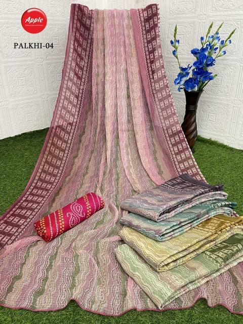 Apple Saree Palkhi Series 01-20 Beautiful 4 Color Wholesale Fancy Sarees in Surat