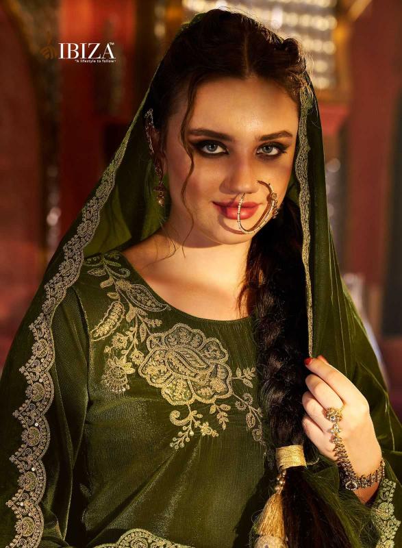 Ibiza Suits Spring Glory Series 15694 to 15699 Corduroy Velvet Winter Special , Wholesale Salwaar Kameez in Surat