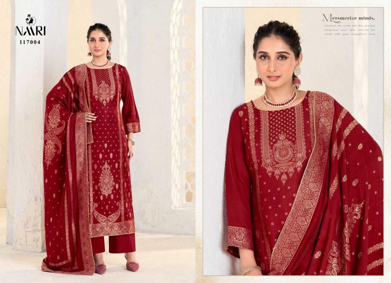 Naari Gulistan Series 117001-117004 Viscose Pashmina Jacquard Winter Wholesale Salwar Kameez in Surat